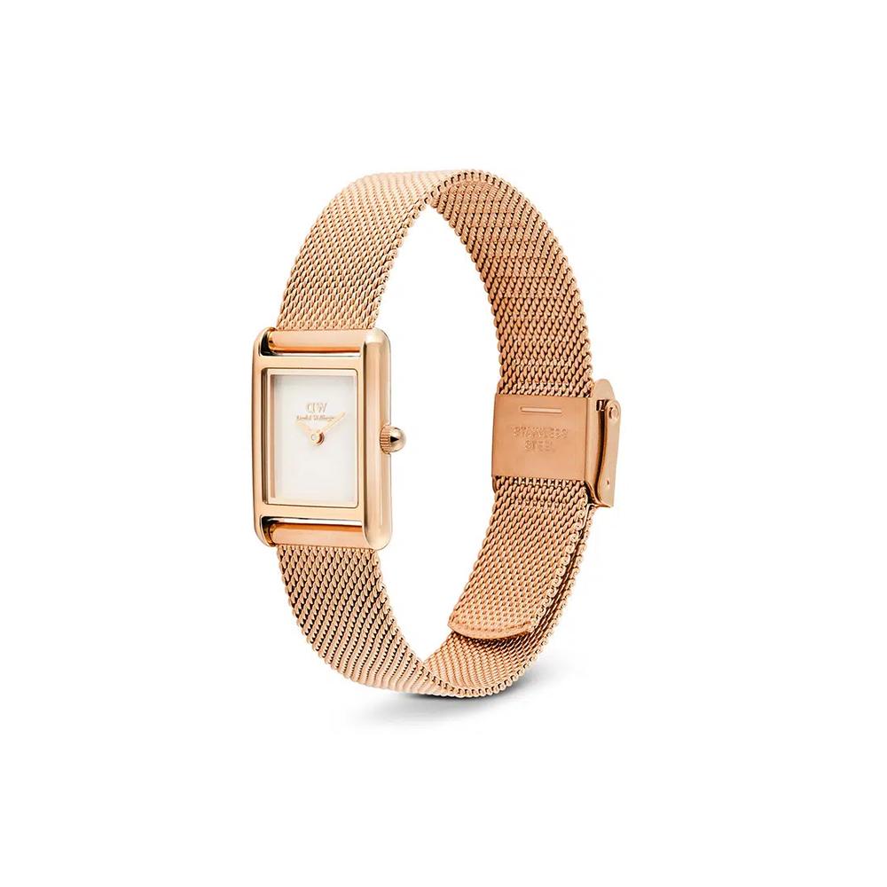 Bound Mini Melrose White Rose Gold - Женские часы из нержавеющей стали, официальные оригинальные DW 4
