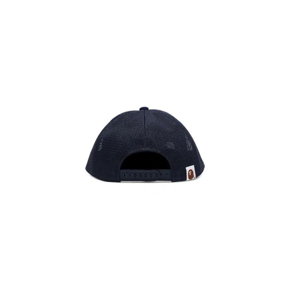 Грузовики BAPE Sta Ape Head Leather Patched Mesh Cap 'Blue' 2
