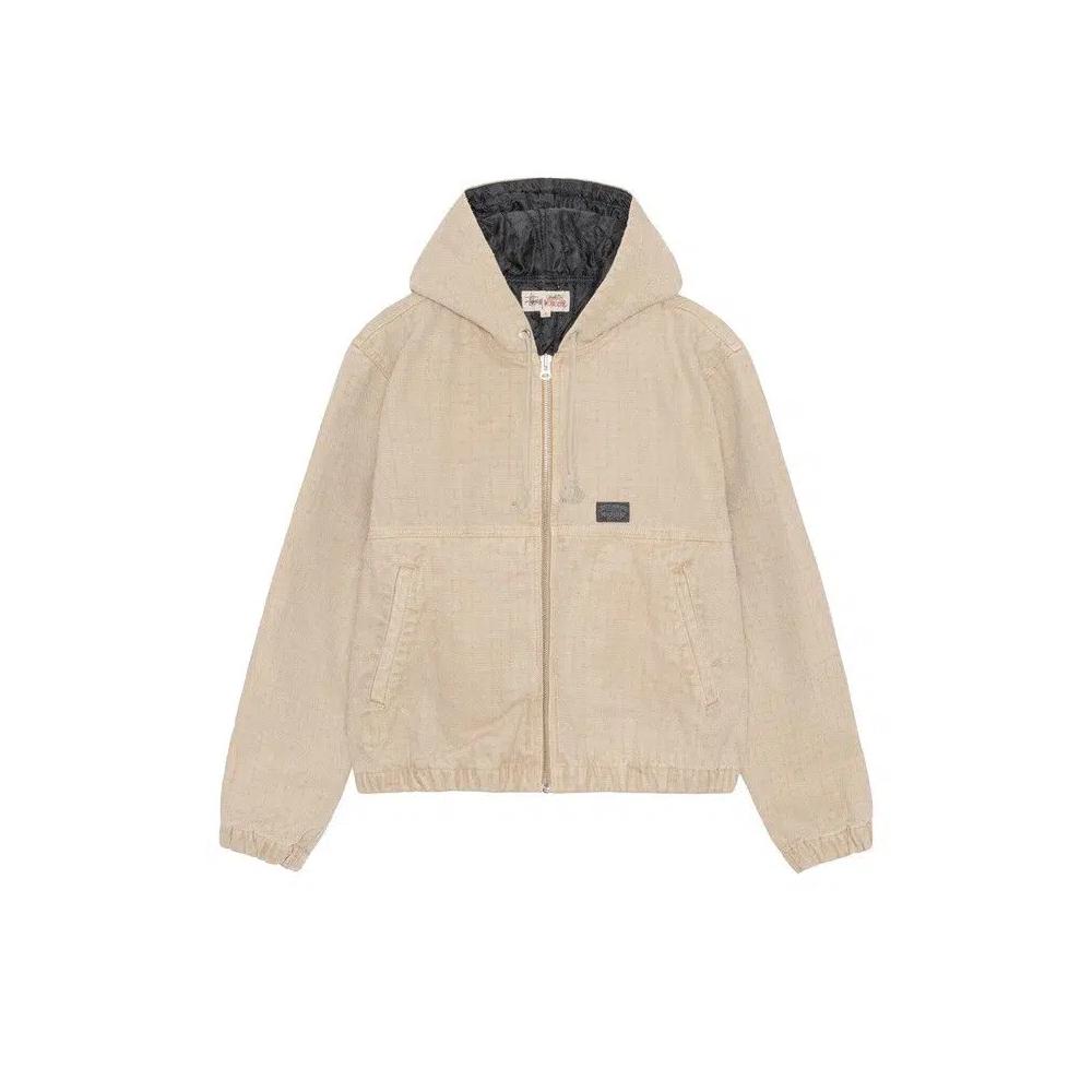 Куртки Stussy Canvas Needle Punch Work Jacket 'Хаки' 1