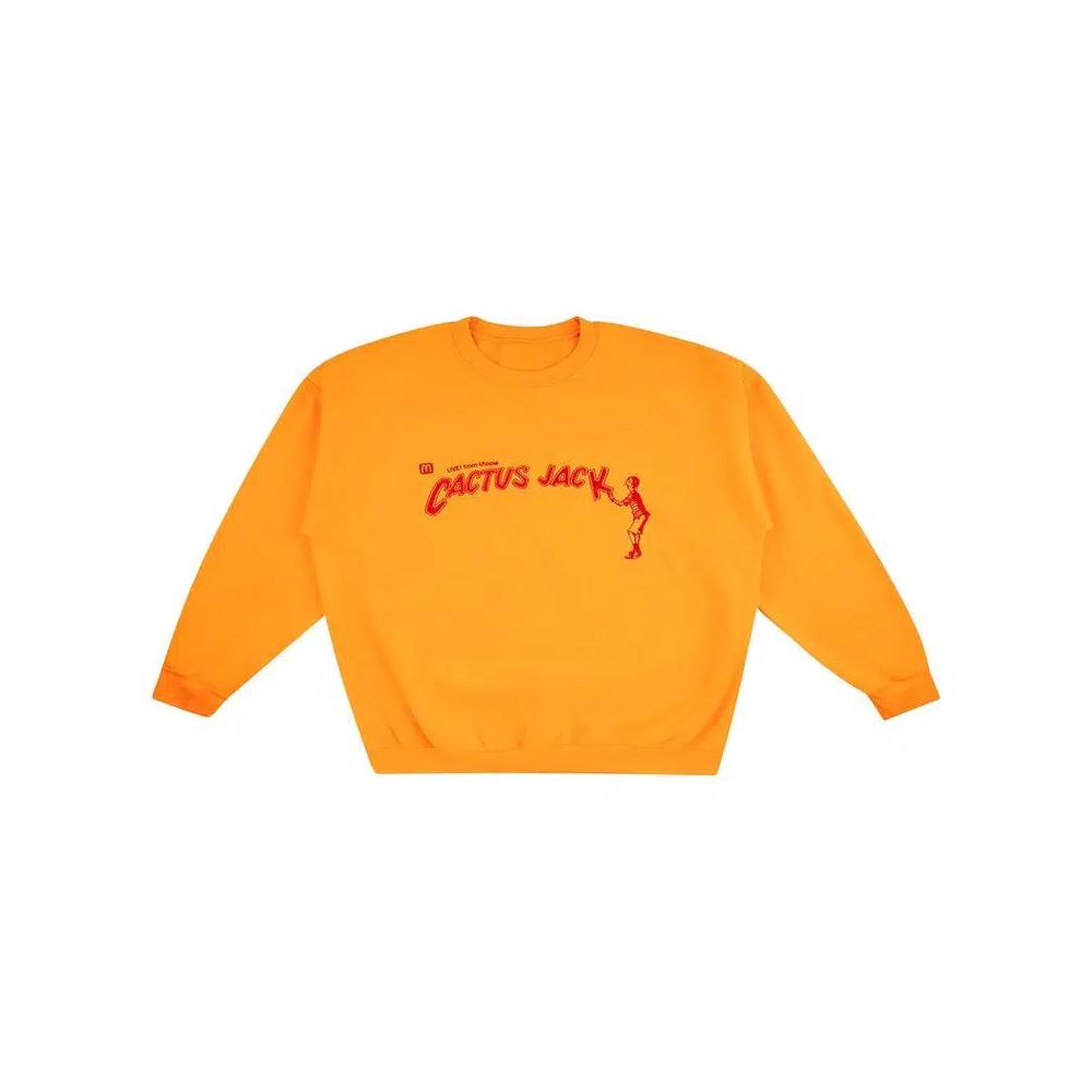Свитера Cactus Jack by Travis Scott x McDonald's Spelling Crewneck 'Gold' 1
