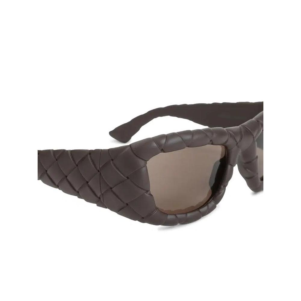 Bottega Veneta Intrecciato Rectangular Sunglasses 'Коричневый' 2