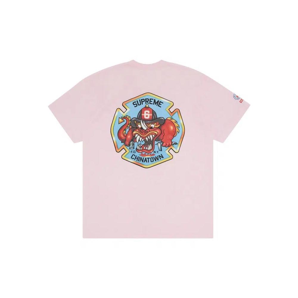 Футболки Supreme FDNY Engine 9 Tee 'Light Pink' 2
