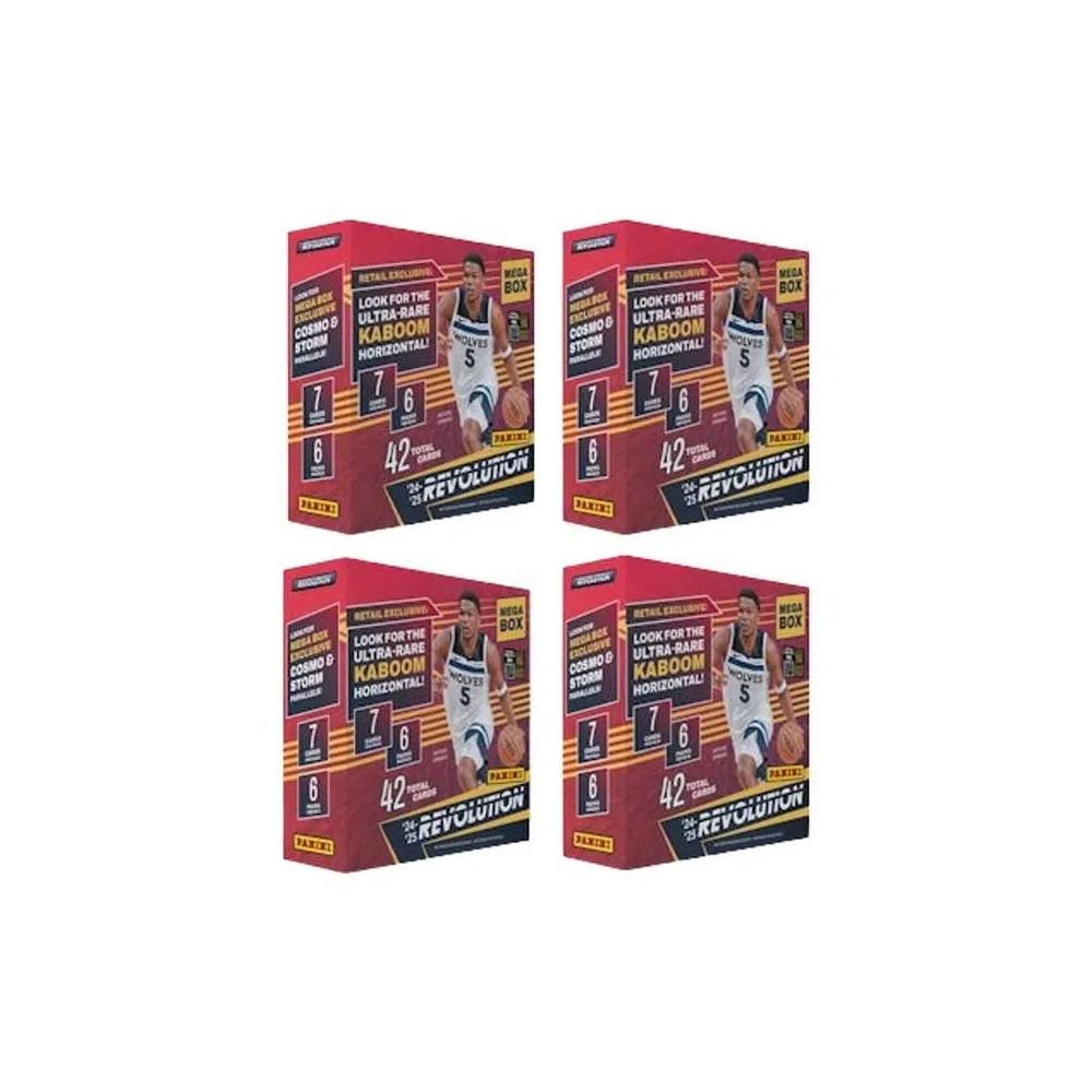 Спортивные карточки 2024-25 Panini Revolution Basketball Mega Box 4x Lot 2