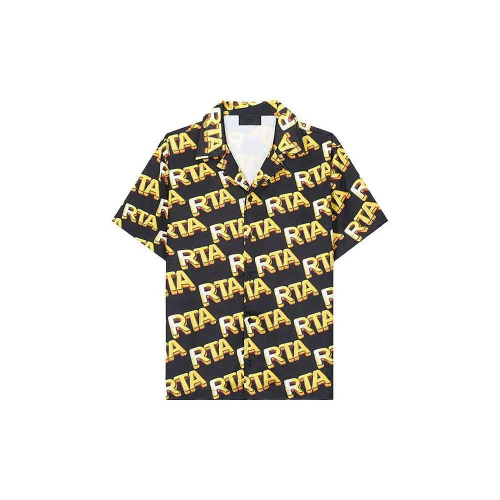 Рубашки на пуговицах RtA Nathan Button-Down 'Black Bullion' 1
