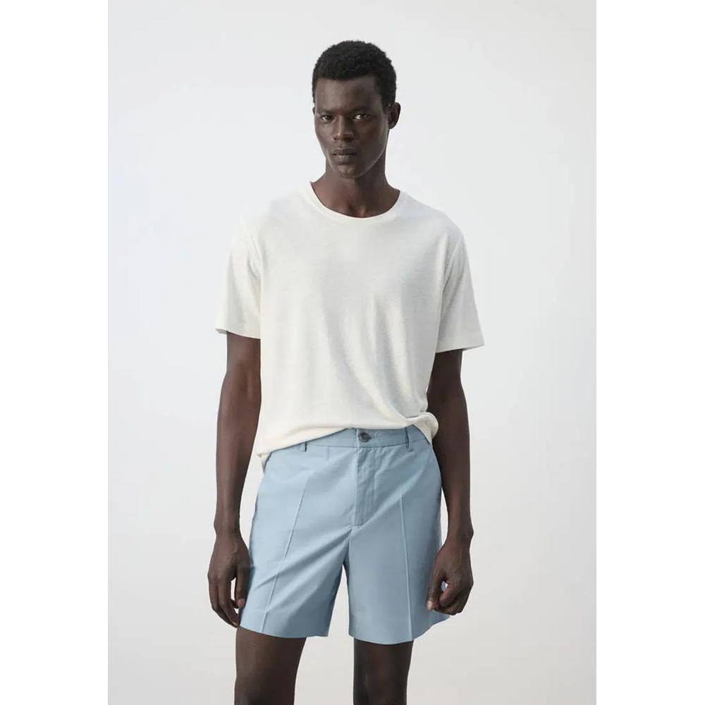 Льняная смесовая футболка Slim Fit 1