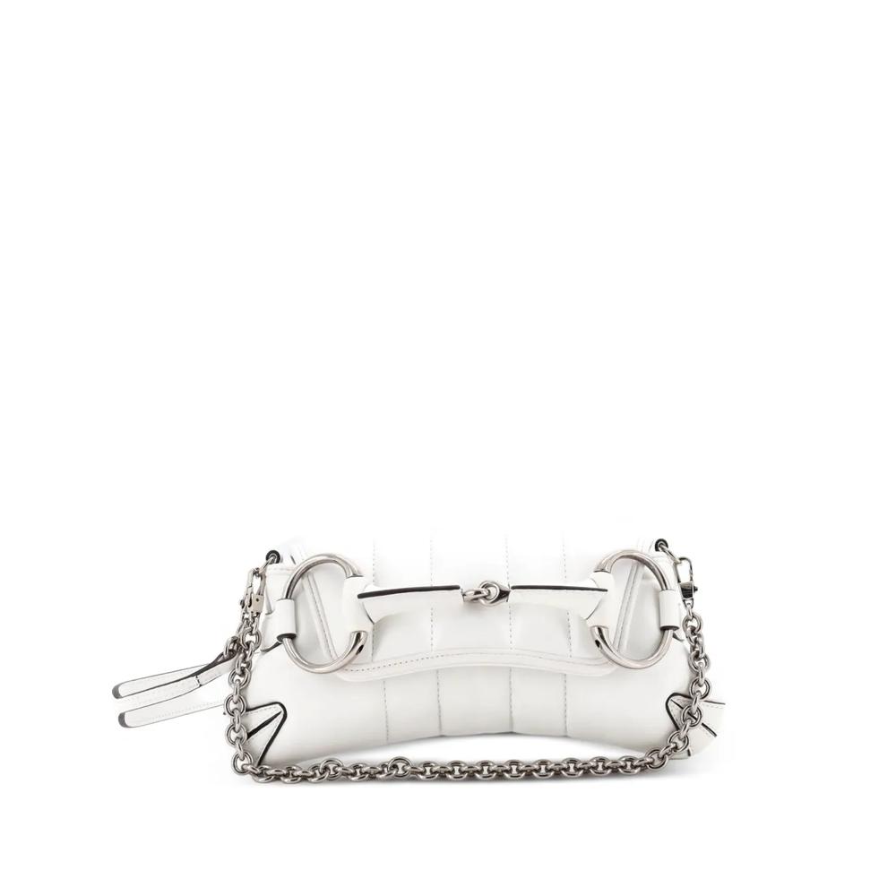 Маленькая сумка на плечо Horsebit Chain Vertical Quilted Leather 1