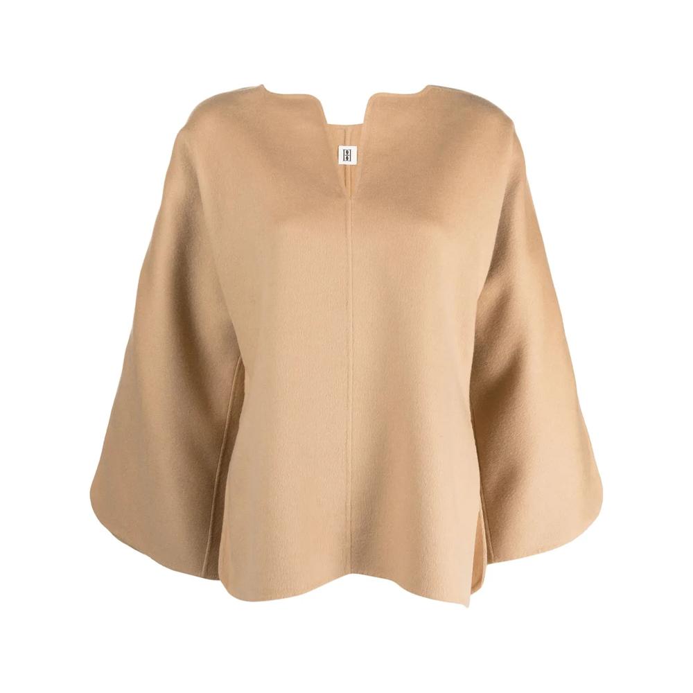 wide-sleeved wool blouse 1