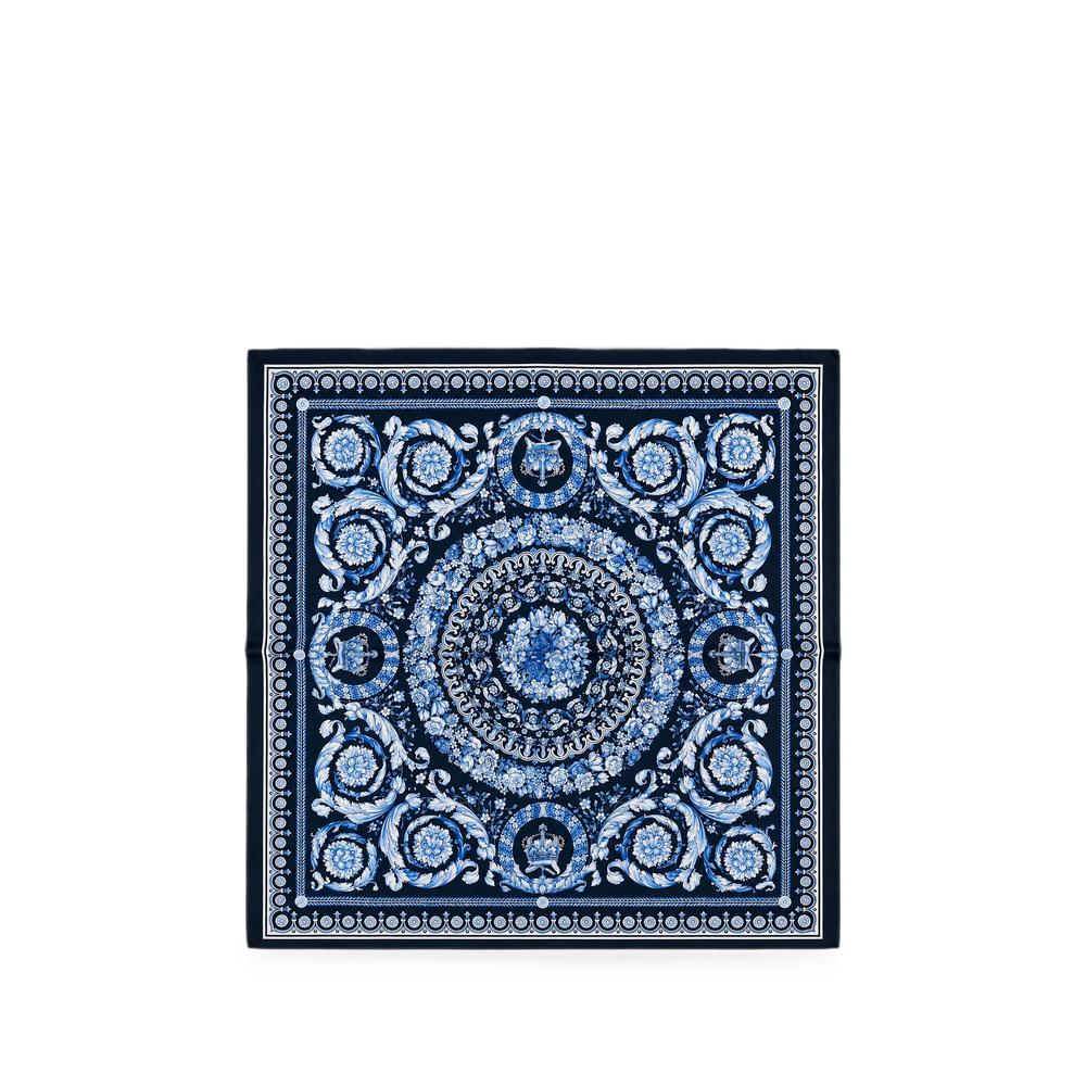 Barocco-print silk scarf 1