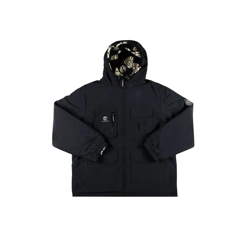 Куртки Supreme x Timberland Reversible Ripstop Jacket 'Black' 1