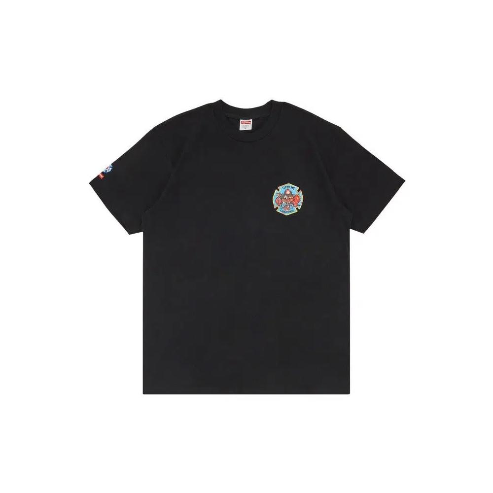 Футболка Supreme FDNY Engine 9 Tee «Black» 1
