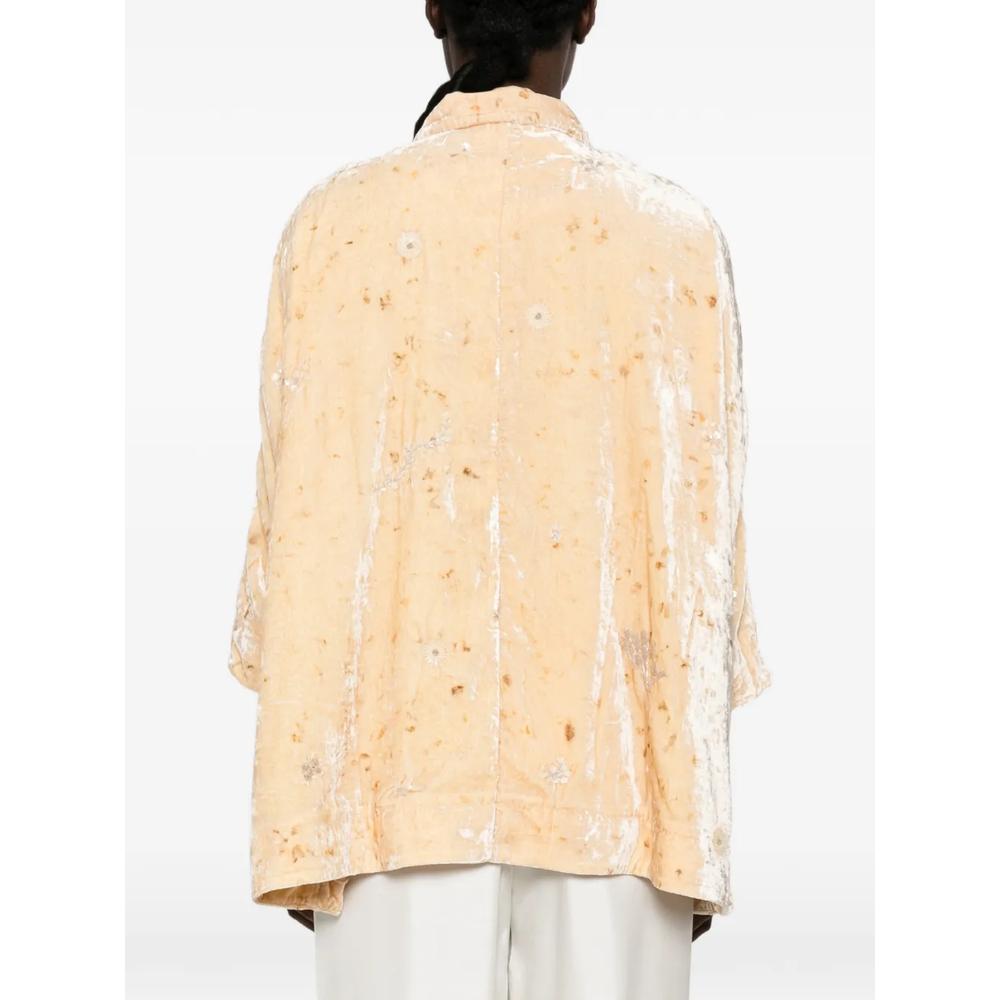 sequin-embellished floral-print coat 4