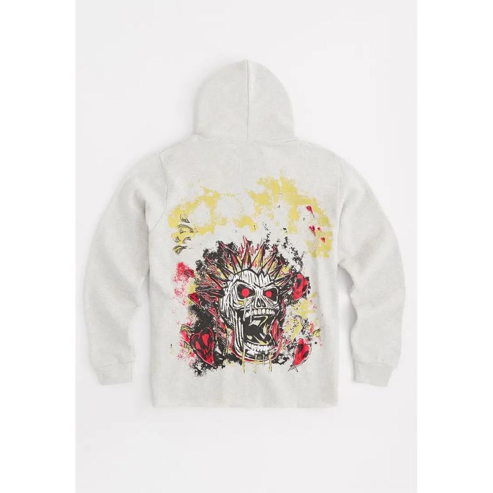 NYC Streetwear - Укороченная толстовка с капюшоном - светло-серый 5