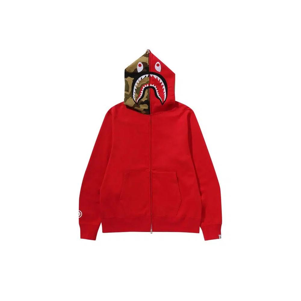 Зип-худи BAPE 1st Shark Full Zip Hoodie «Красный» 1