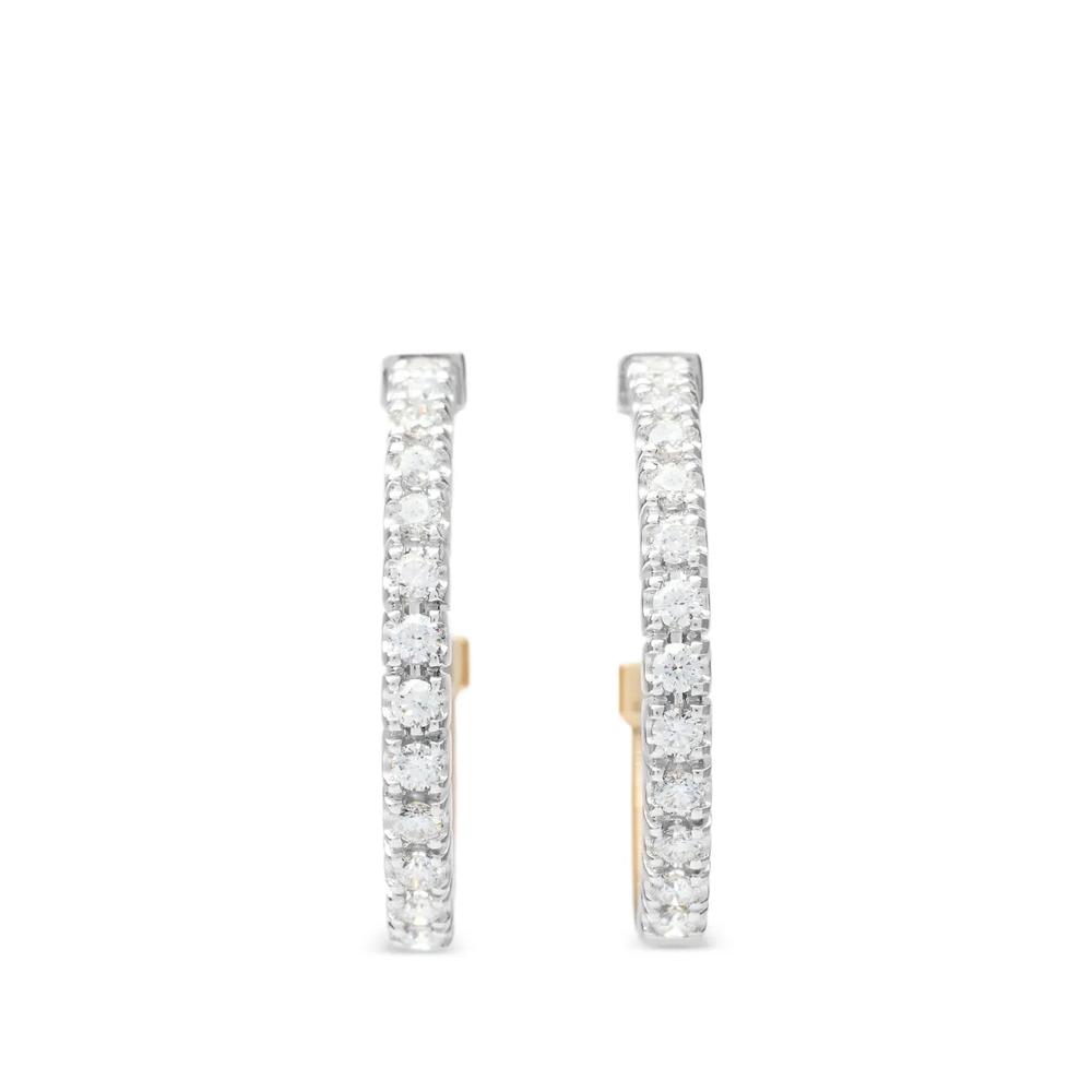 Серьги-кольца с бриллиантами 1