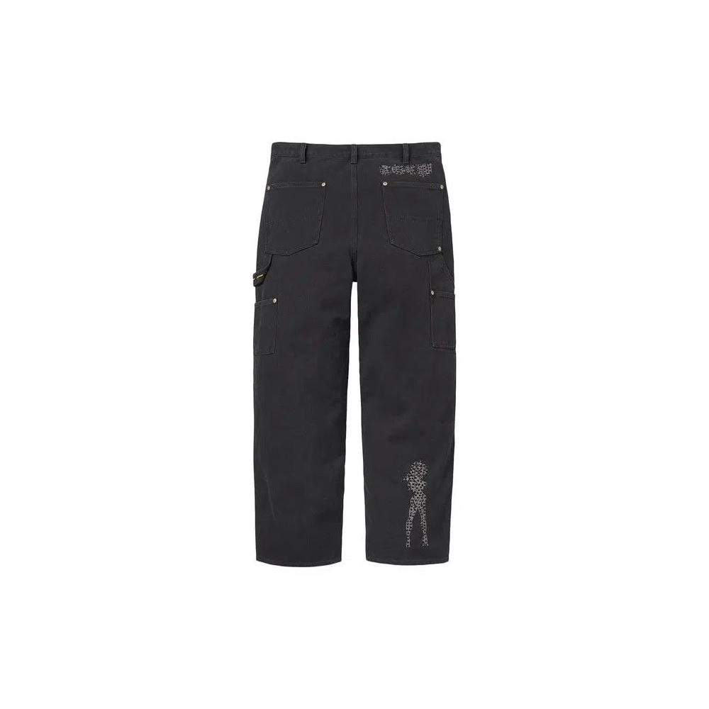 Брюки Supreme x The Great China Wall Double Knee Painter Pant 'Черный' 2