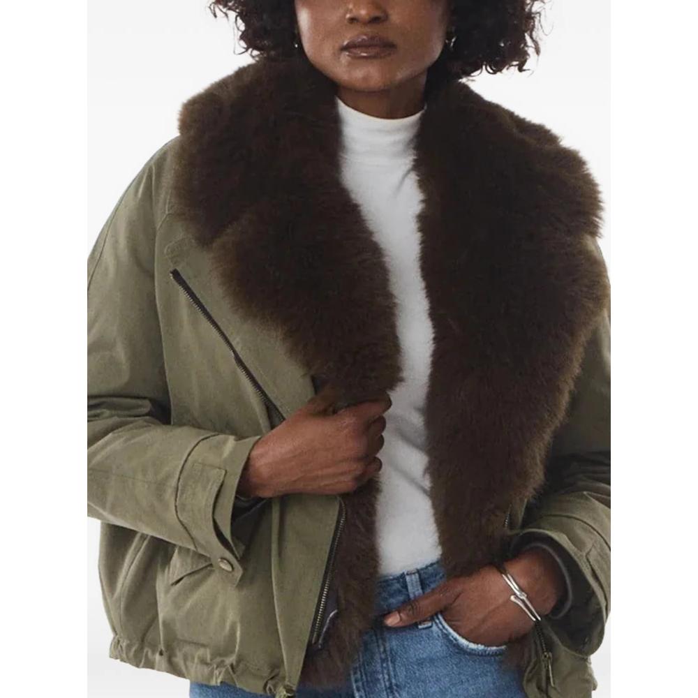 Erin faux-fur collar jacket 1