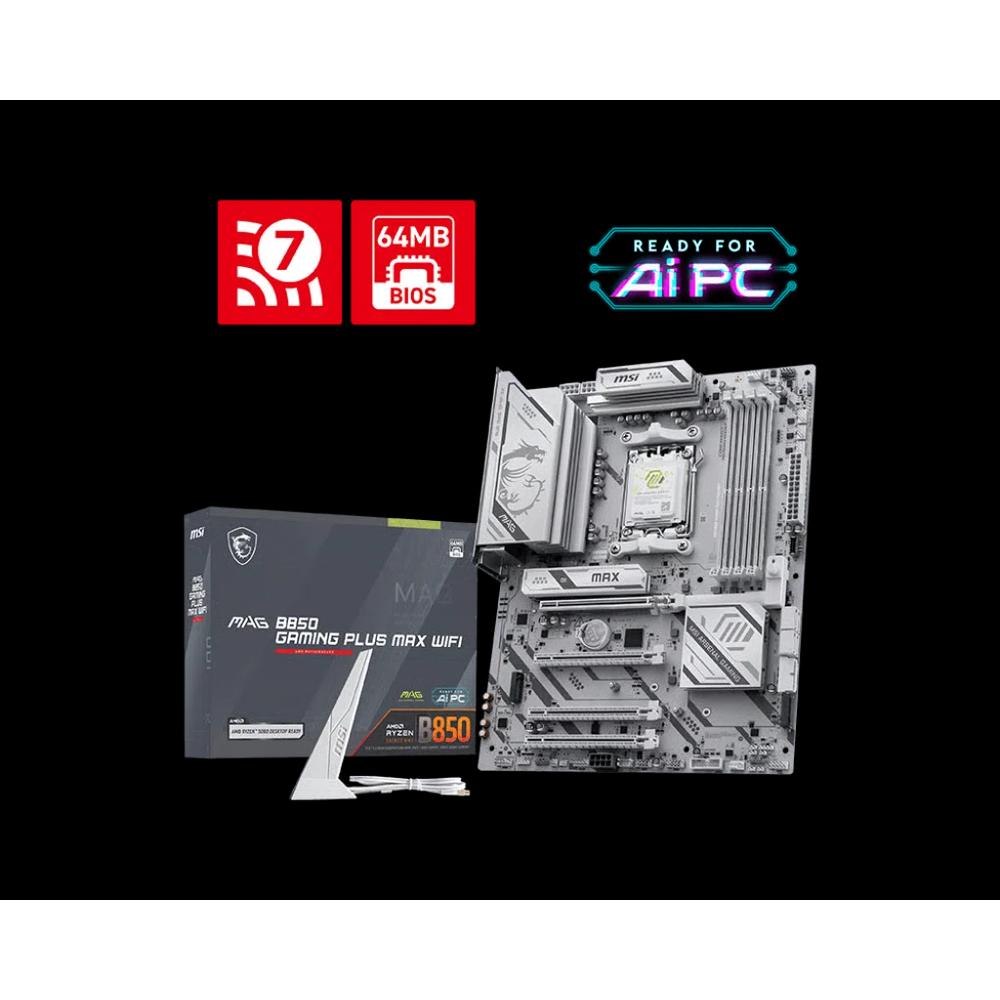 MSI MAG B850 GAMING PLUS MAX WIFI ATX материнская плата (DDR5) 1