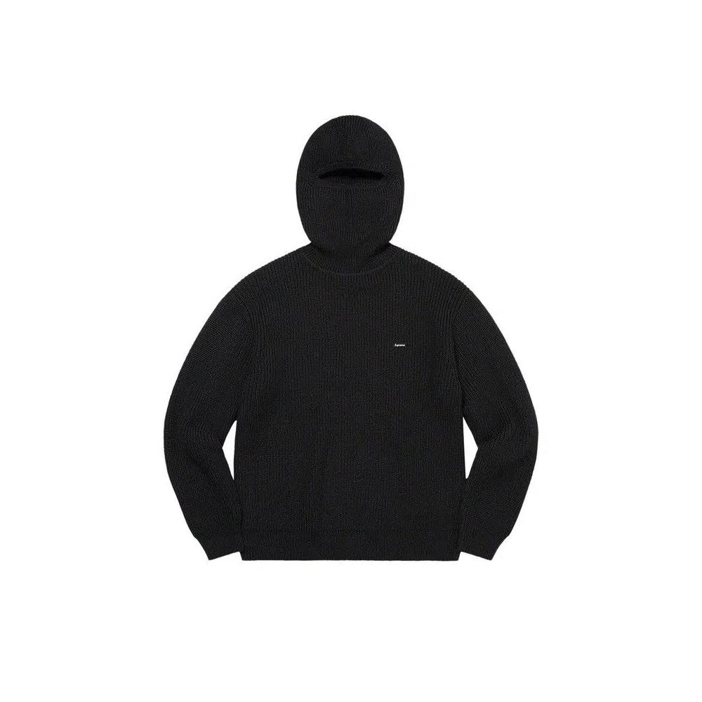 Худи Supreme Small Box Balaclava/Turtleneck Sweater 'Black Stripe' 1