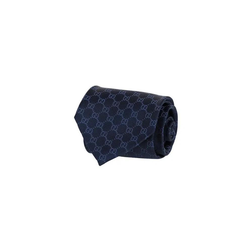 Галстуки Gucci GG Supreme Шёлковый галстук 'Blue' 1