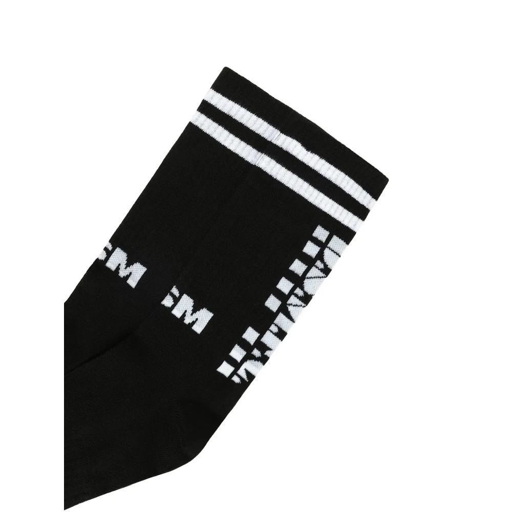 logo-print striped socks 3