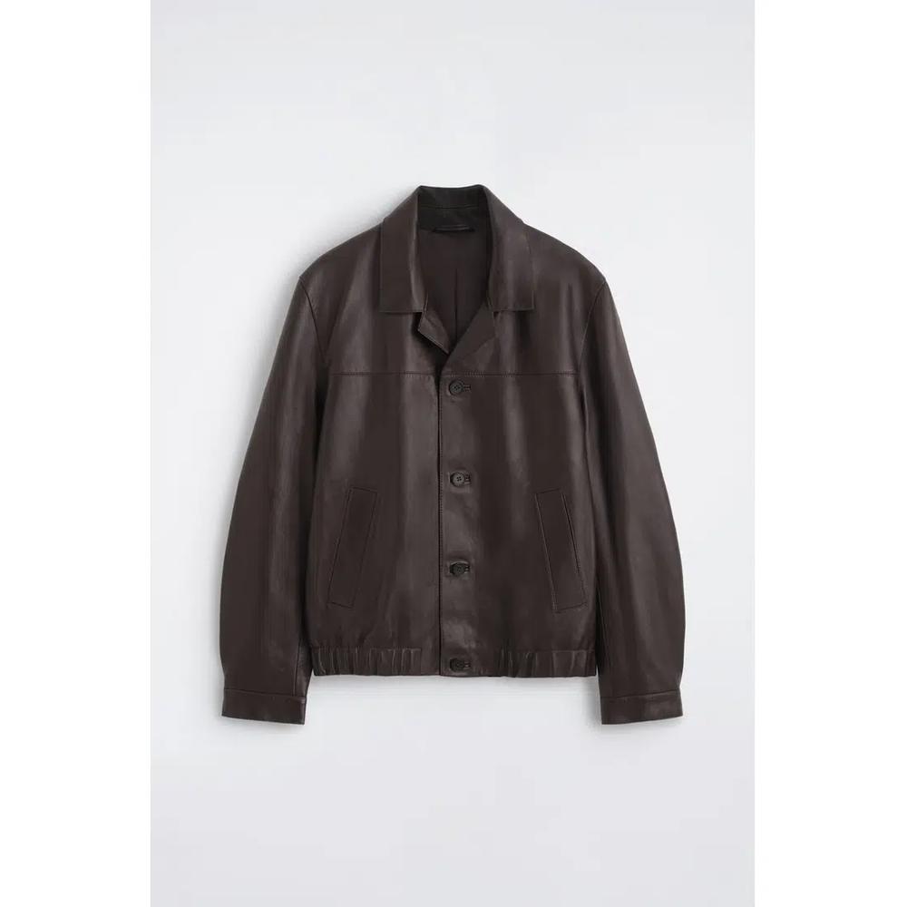 КОЖАНАЯ БОМБЕР-КУРТКА 7