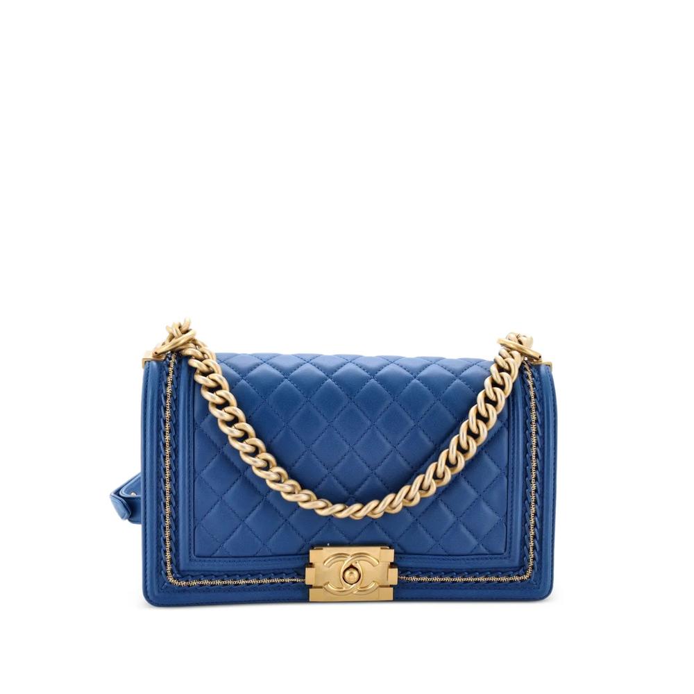 Сумка на плечо Boy Flap Bag Quilted Lambskin with Chain Detail Old Medium 1