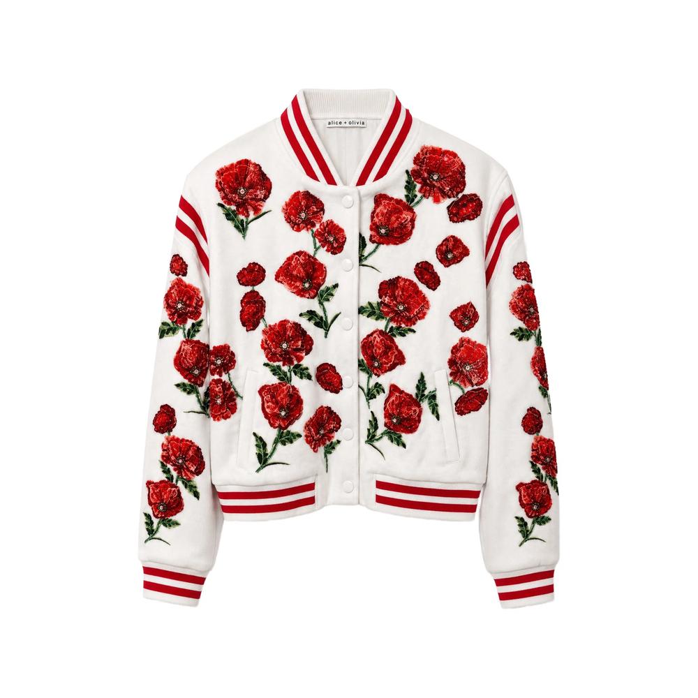 Keri floral-embroidered varsity jacket 1