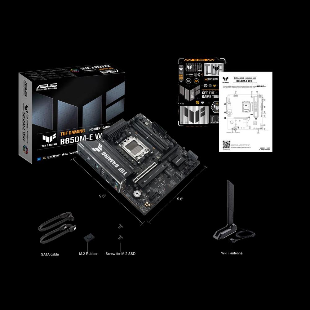 ASUS TUF GAMING B850M-E WIFI Micro-ATX материнская плата (DDR5) 8