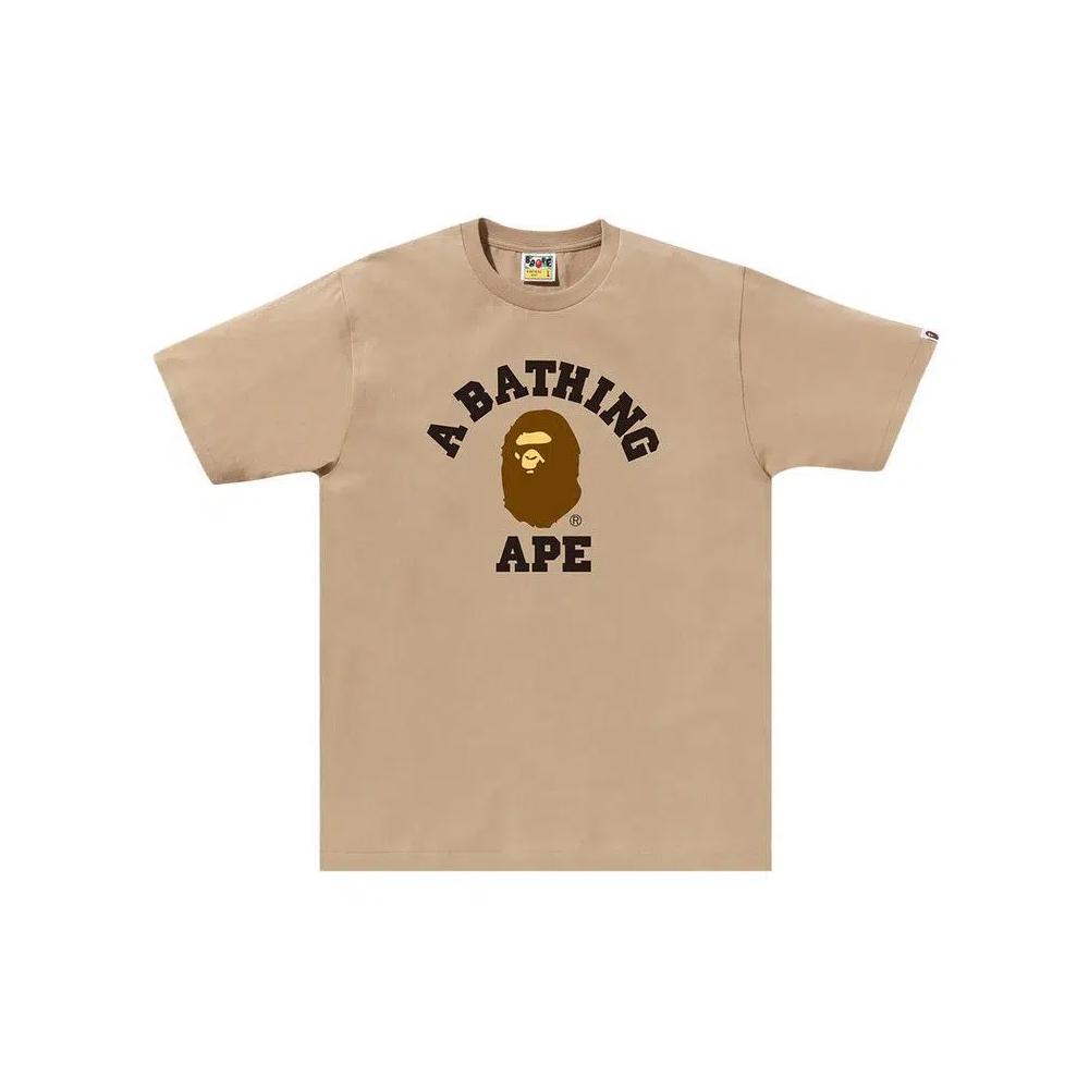 Футболки BAPE College Tee 'Beige' 1