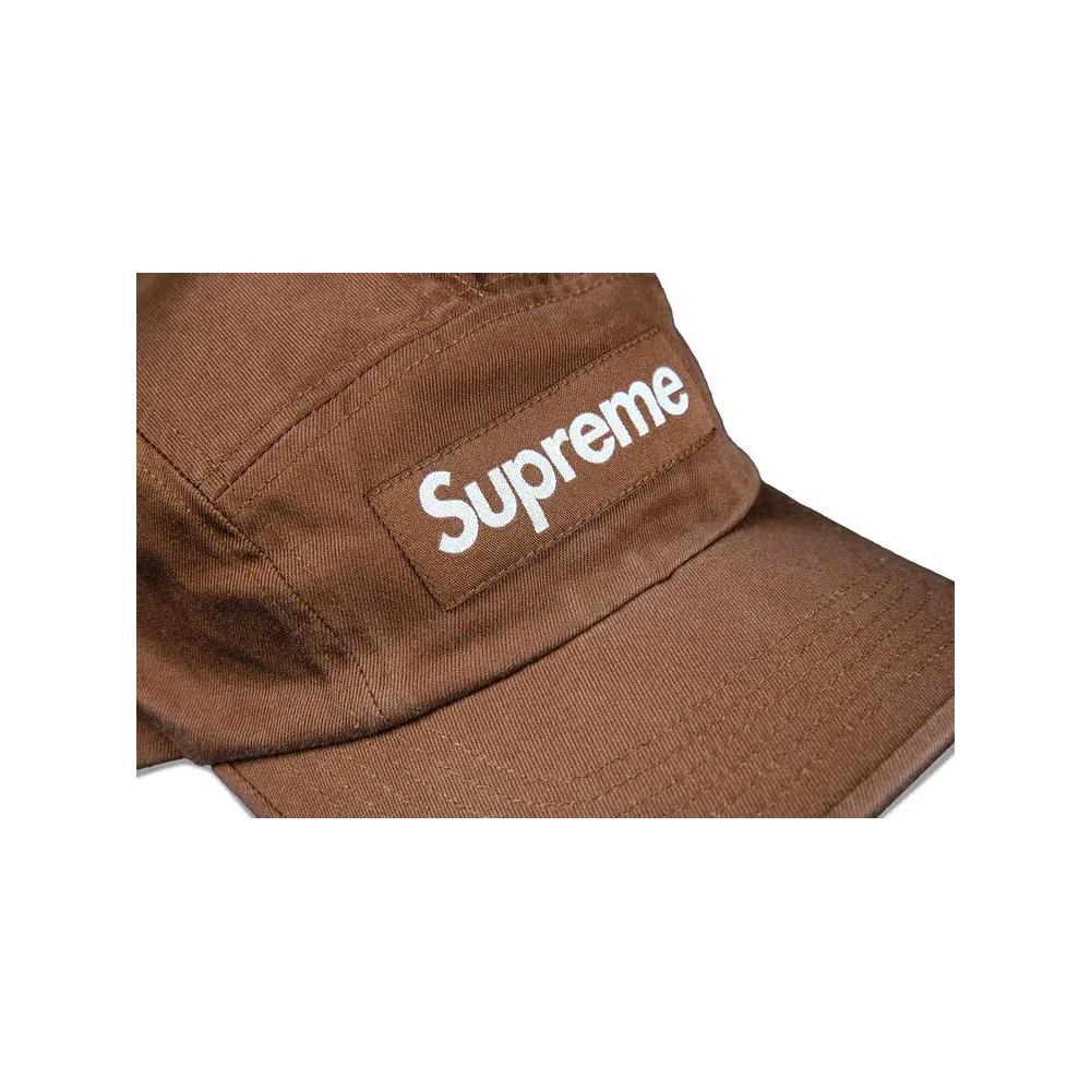 Кепки Supreme Washed Chino Twill Camp Cap 'Brown' 2