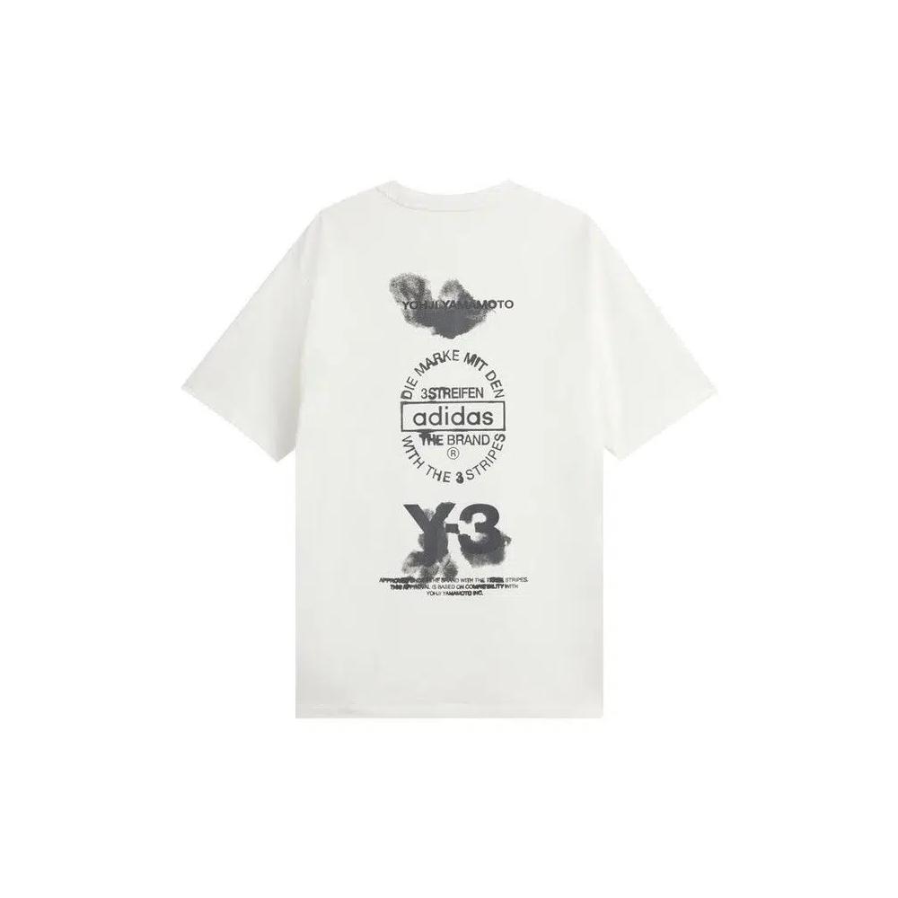 Топы Y-3 Graphic Short-Sleeve 'Белый Core' 2