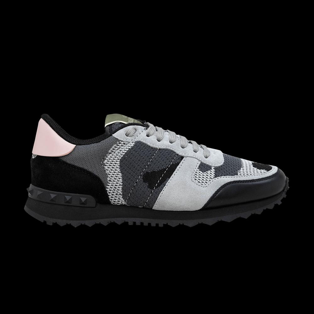 Кроссовки Valentino Wmns Rockrunner 'Серый розовый камуфляж' 1