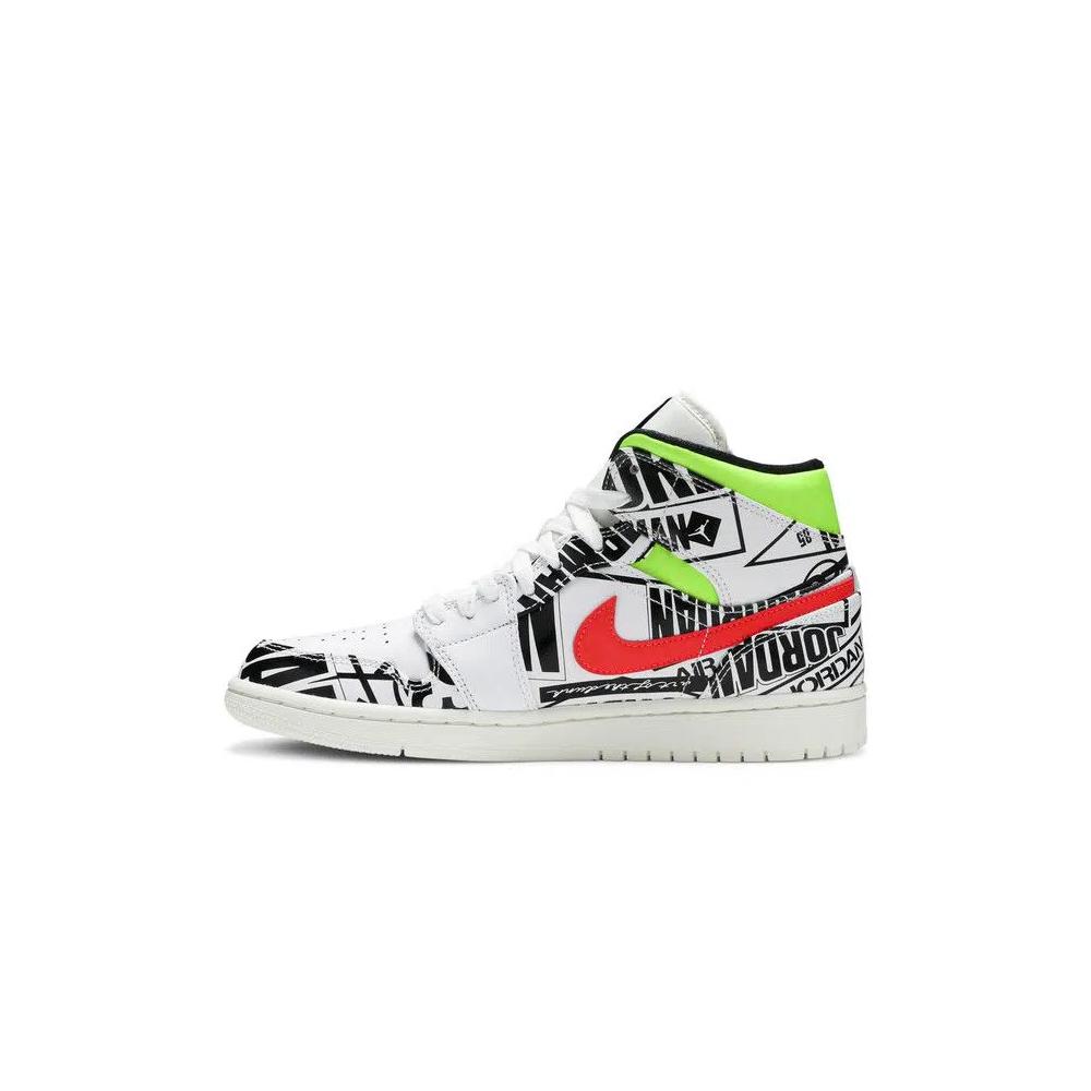 Кроссовки Air Jordan 1 Mid 'Over-Print Logos' 3