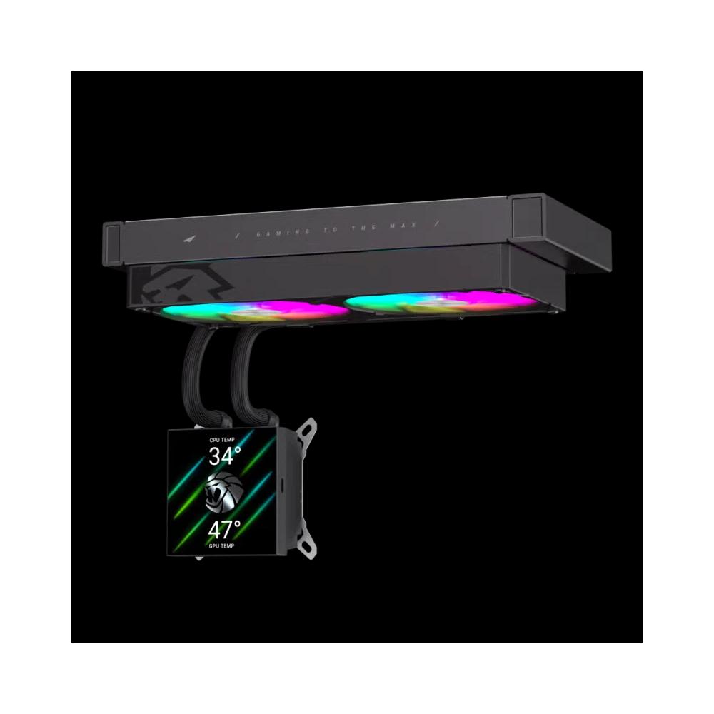 GameMax GLACIER 240 BK 240mm водяное охлаждение - Черный 2