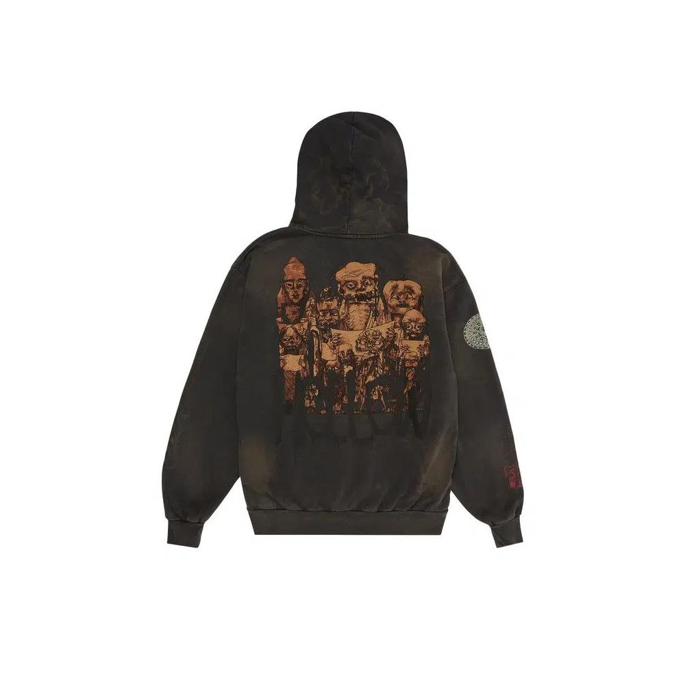 Худи Cactus Jack by Travis Scott x Takashi Murakami Hollow Hoodie 'Brown' 2