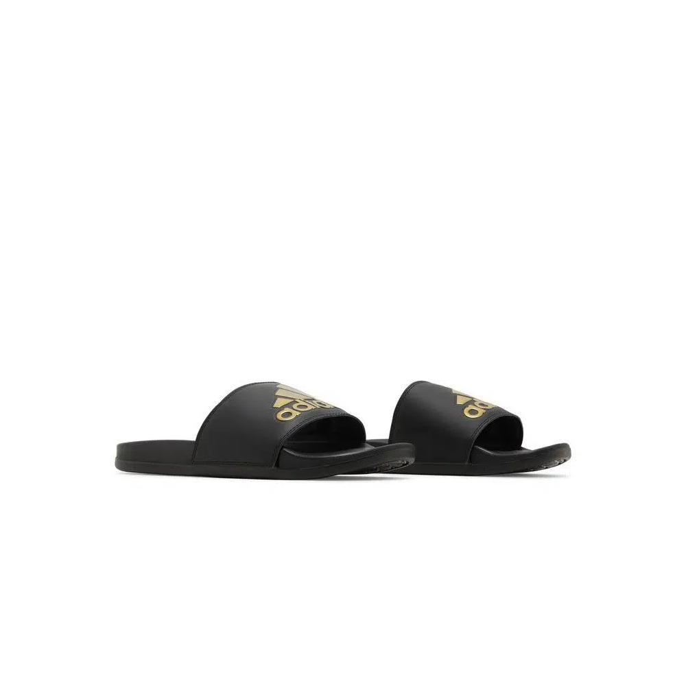 Слайды Adidas Adilette Comfort Slide 'Black Gold Metallic' 8