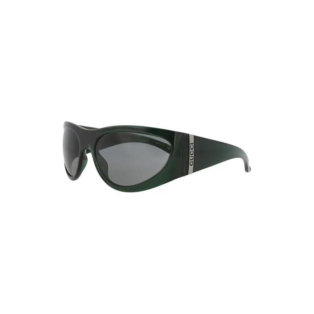 Солнцезащитные очки Gucci Shield-Frame Injection 'Green/Grey' 2