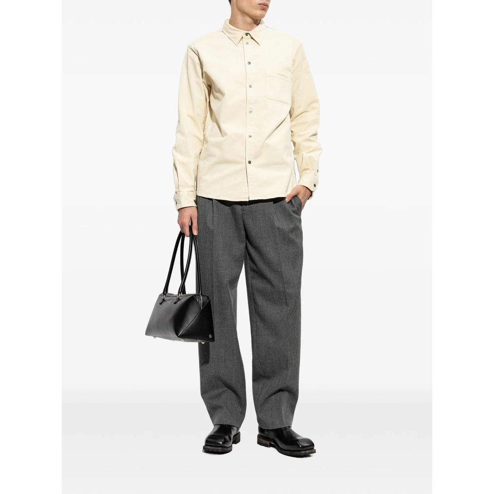 Simon corduroy logo-embroidered shirt 2