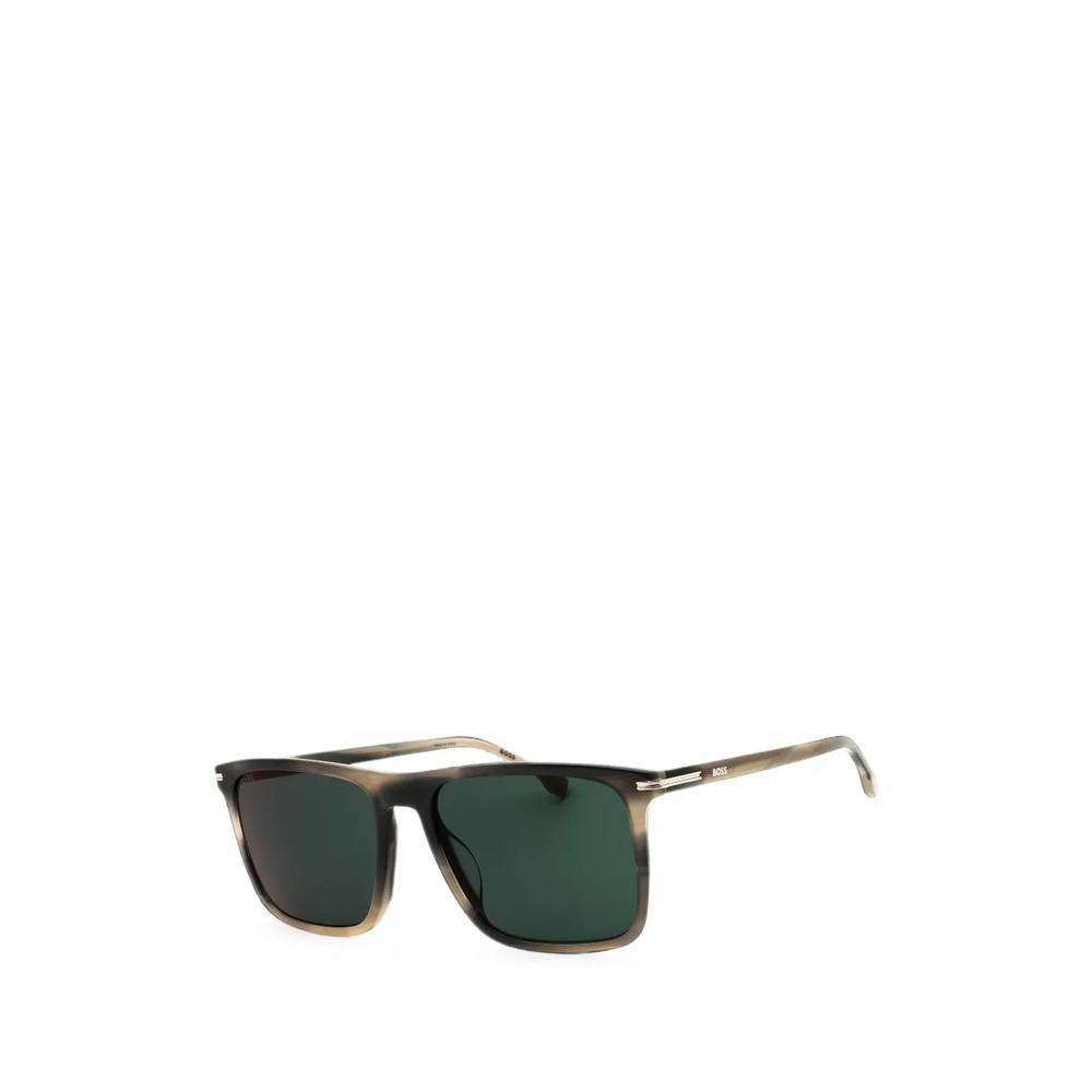 tortoiseshell-pattern square-frame sunglasses 2
