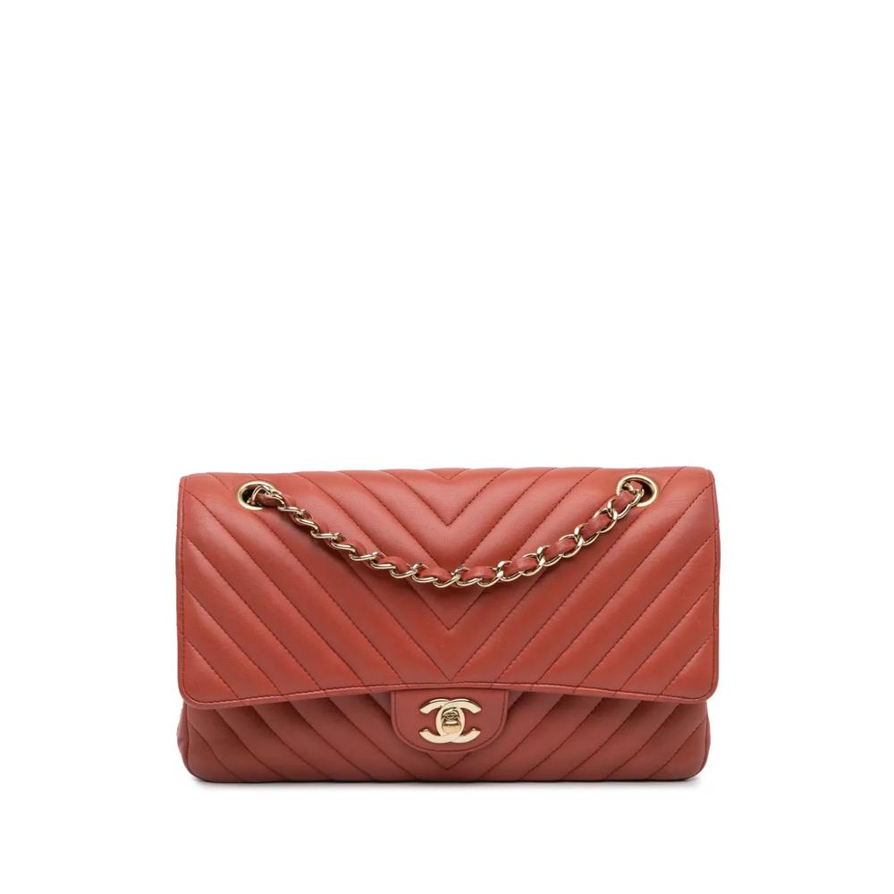 Сумка на плечо Medium Classic Chevron Lambskin Double Flap (2018 год) 1