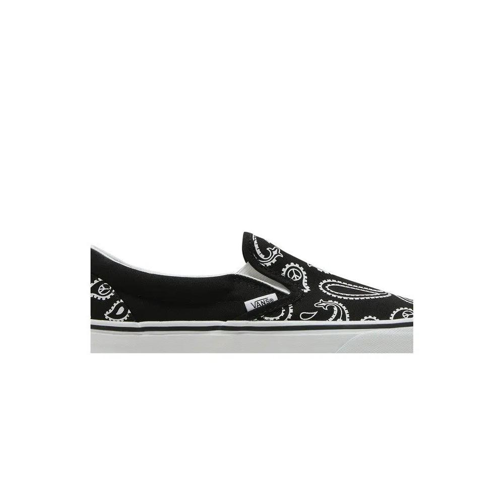 Слипоны Vans Classic Slip-On 'Peace Paisley - Black' 2