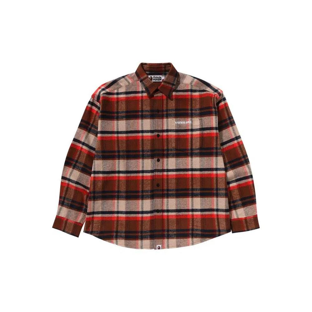 Фланели BAPE Check Flannel Shirt 'Red' 1