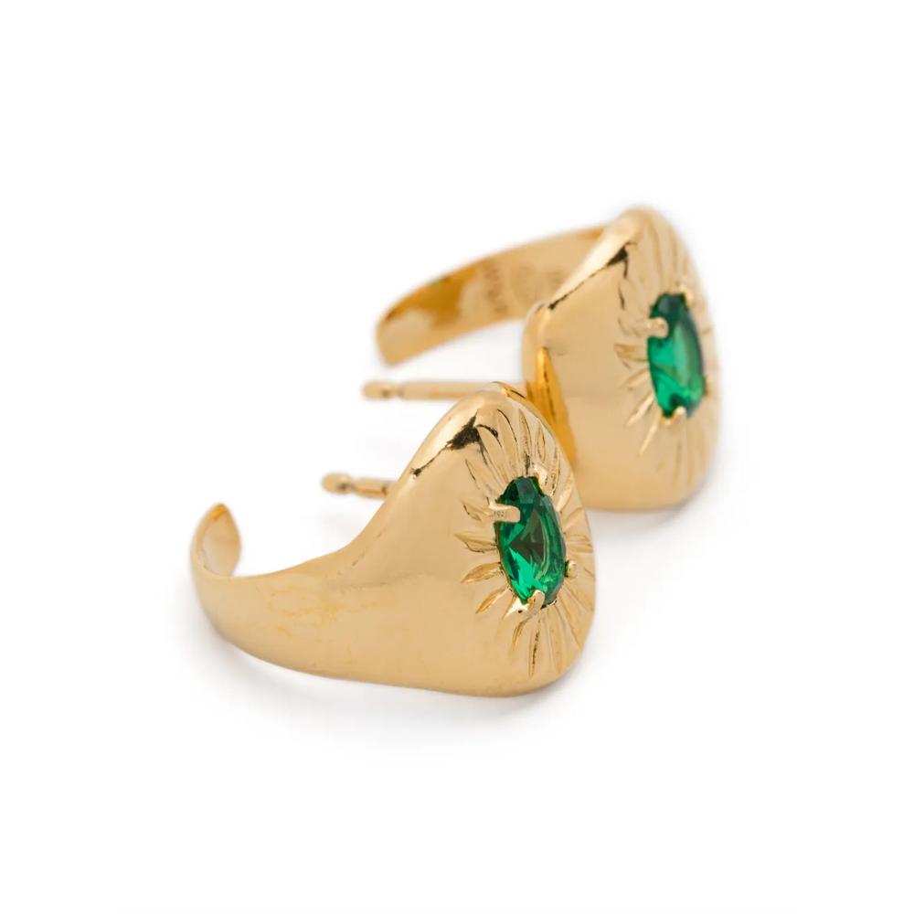 emerald-embellished earrings 2