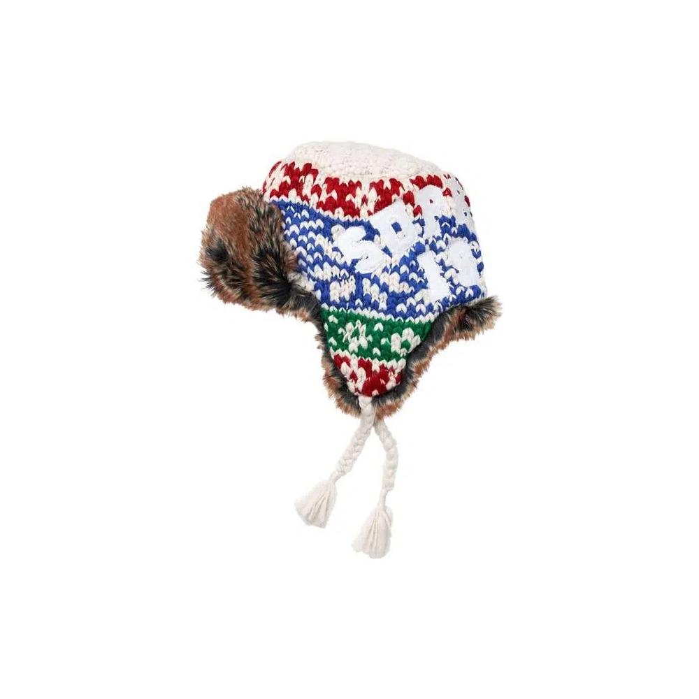 Шапки Supreme Crochet Earflap Beanie 'Multicolor' 2