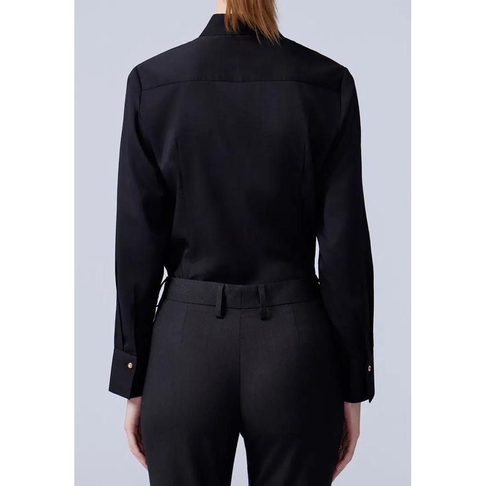 Черная рубашка Slim Fit с галстуком 6
