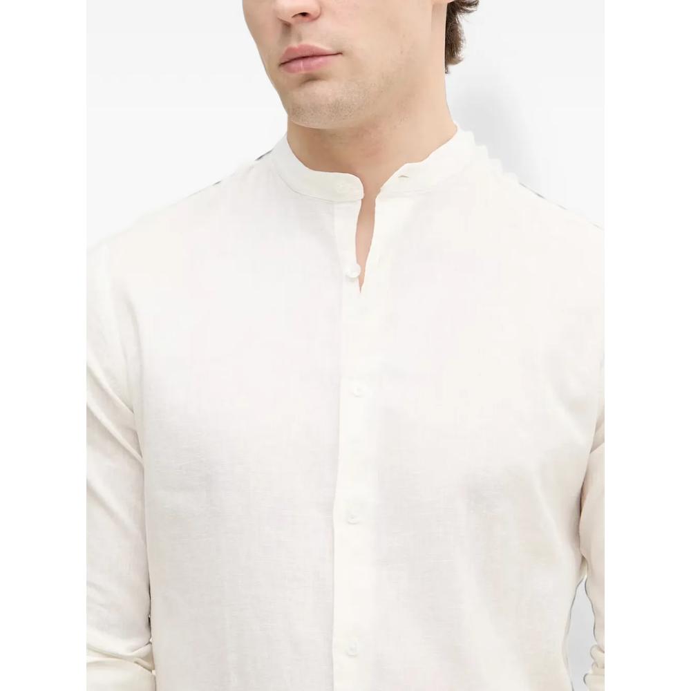 band-collar long-sleeve shirt 4