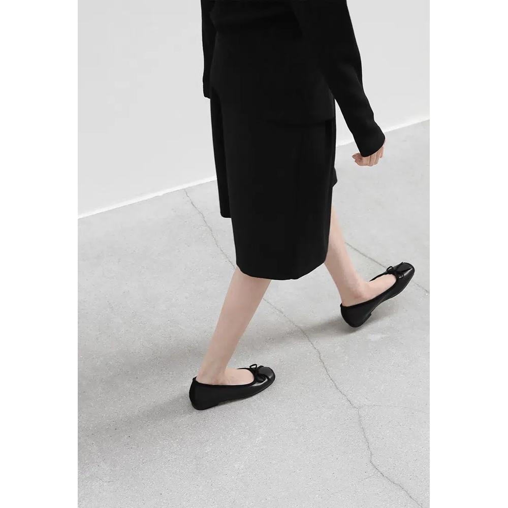 Kate Ribbon Flats (1см) - Черный 7