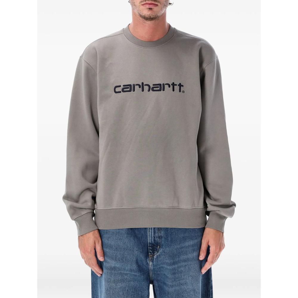 logo-embroidered sweater 1