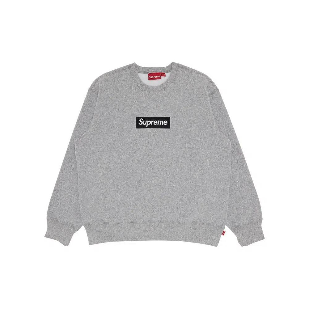 Свитера Supreme Box Logo Crewneck 'Heather Grey' 1