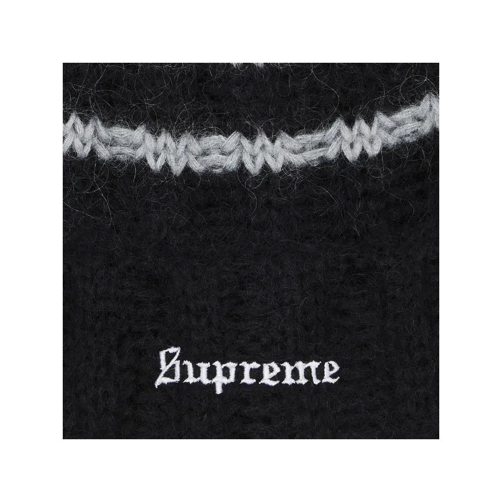 Beanies Supreme Brushed Stripe Beanie 'Черный' 3